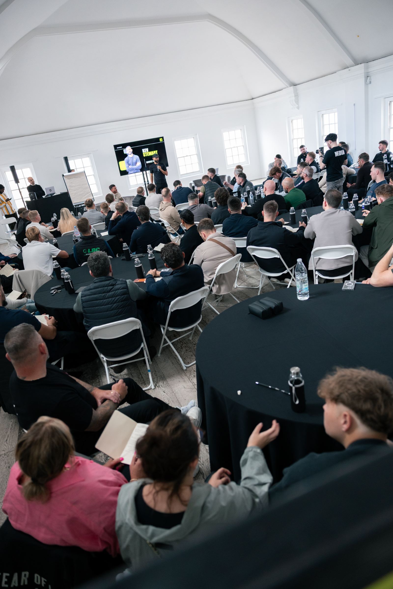 A packed room of construction business owners at the last JCCA seminar